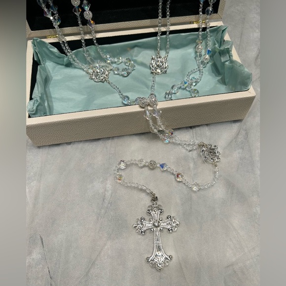 Crystal & Silver Wedding Lazo / Unity Rope - Picture 6 of 11